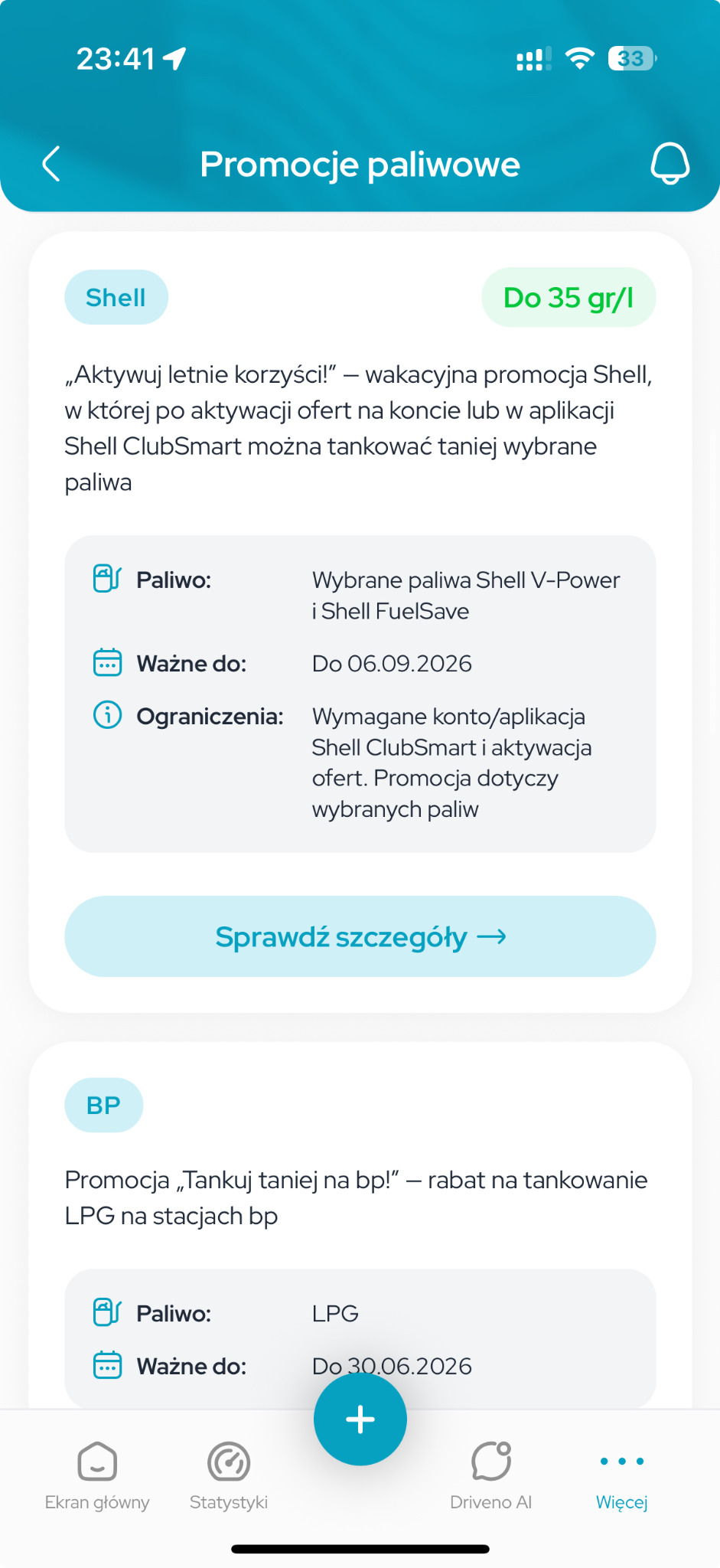 Promocje paliwowe w Driveno